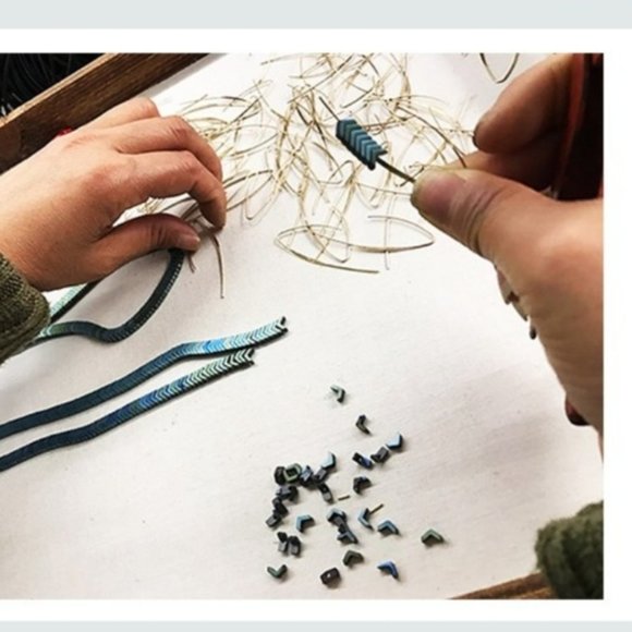 BOGO Chevron Hematite Earrings - Picture 6 of 7